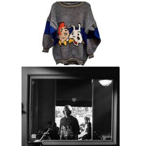 Vintage Tintin *As Seen on Sting!* Wool Knit Sweater